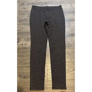 Free People Polka Dot Leggings Women’s Small Petite Black White Knit Thick Warm
